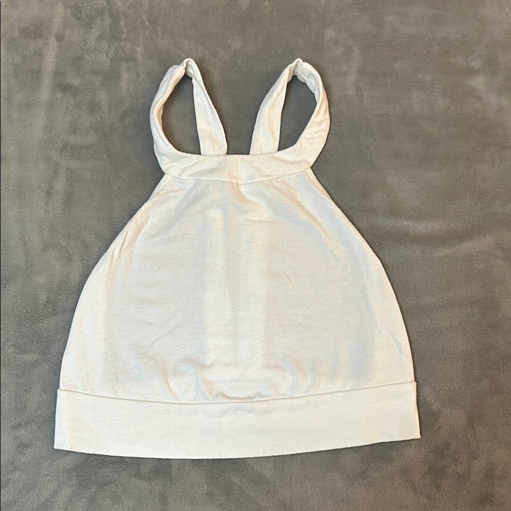 White Halter Top